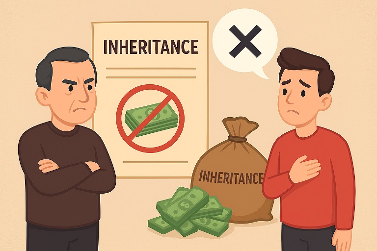 آیا محروم کردن فرزند از ارث از نظر قانون امکان پذیر است؟